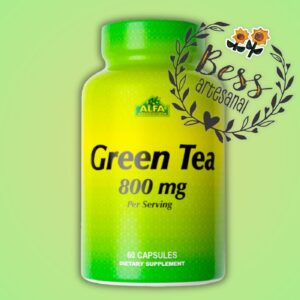 Green Tea 800 mg ALFA (antioxidantes, acelera el metabolismo y pérdida de peso) 60 tabletas