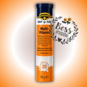 DAY by DAY  Multi-Vitamin 200mg efervescente KRÜGER (sabor naranja) 20 tabletas efervescentes